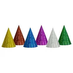 PartyDeco sp. z o.o. Partyhatte Holografiske Flerfarvede - Festtilbehør|Hatte