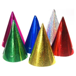 PartyDeco sp. z o.o. Partyhatte Holografiske Flerfarvede - Festtilbehør|Hatte