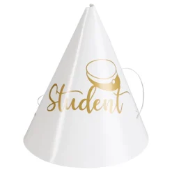 Hisab/Joker Company AB Partyhatte Mini Student Guld - Festtilbehør