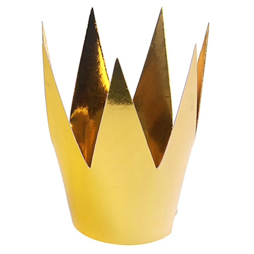 PartyDeco sp. z o.o. Partyhatte Prinsessekrone Guld - Tilbehør|Festtilbehør