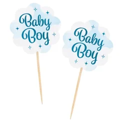 Globos Europe B.V. Partypicks Baby Boy - Oppyntning