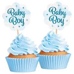 Globos Europe B.V. Partypicks Baby Boy - Oppyntning