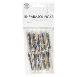 Clearance Globos Europe B.V. Partypicks Drinkparaply Sølv Metallic