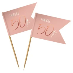 Folat B.V. Partypicks Happy 50th Lush Blush - Oppyntning|Bagning