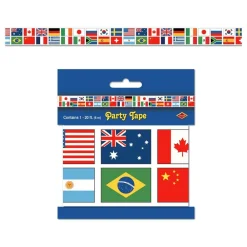 Three Sixty Degrees Ltd Partytape Internationale Flag - Hobby & Fritid|Oppyntning