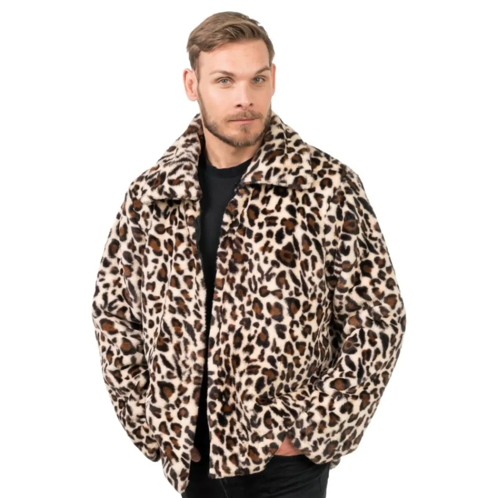 CHAKS Pelsjakke Leopard