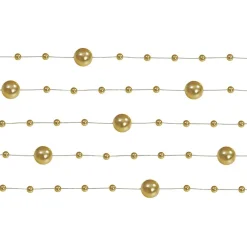PartyDeco sp. z o.o. Perleguirlande Guld - Hobby & Fritid|Oppyntning