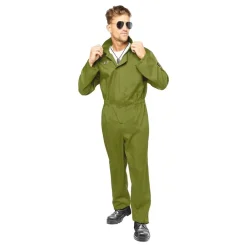 Online Reithmüller Europe GmbH Pilot Grøn Jumpsuit Kostume