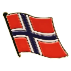 Netshirt Group AB Pin Norsk Flag - Tilbehør|Festtilbehør