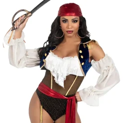 Leg Avenue Europe Pirat Body Deluxe Kostume - Tøj|Udklædningskostumer