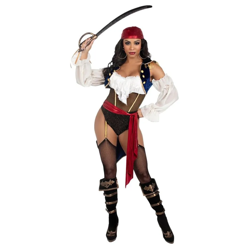 Leg Avenue Europe Pirat Body Deluxe Kostume - Tøj|Udklædningskostumer