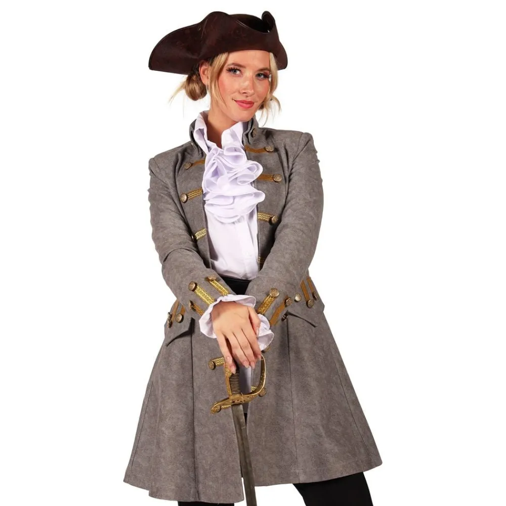 Hot Thetru B.V. Piratjakke Grå Dame Deluxe