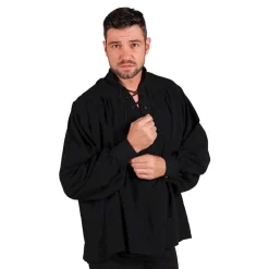 Hot Thetru B.V. Piratskjorte Sort Deluxe