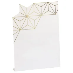 Unique UK Inc t/as Unique Party Placeringskort Geometrisk Guld - Borddækning