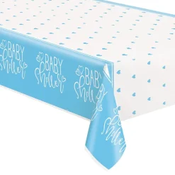 Unique UK Inc t/as Unique Party Plastdug Baby Shower Blå - Borddækning
