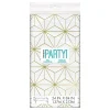 Unique UK Inc t/as Unique Party Plastdug Geometrisk Guld - Borddækning
