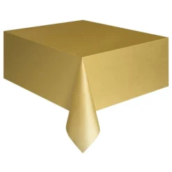 Unique UK Inc t/as Unique Party Plastdug Guld - Kostumetema|Borddækning