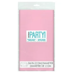 Unique UK Inc t/as Unique Party Plastdug Lyserød Rund - Borddækning