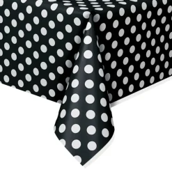 Sale Unique UK Inc t/as Unique Party Plastdug Sort/Hvid Prikket