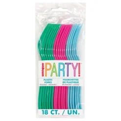 Unique UK Inc t/as Unique Party Plastgafler Flerfarvede - Oppyntning|Borddækning