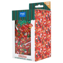 PME CAKE ES S.L. PME Cupcake Wrappers Julemønster - Bagning