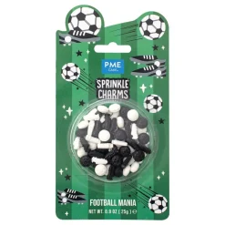 PME CAKE ES S.L. PME Fodbold Sprinkle Charms - Oppyntning|Is