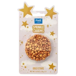 PME CAKE ES S.L. PME Guldstjerner Sprinkle Charms - Oppyntning|Is