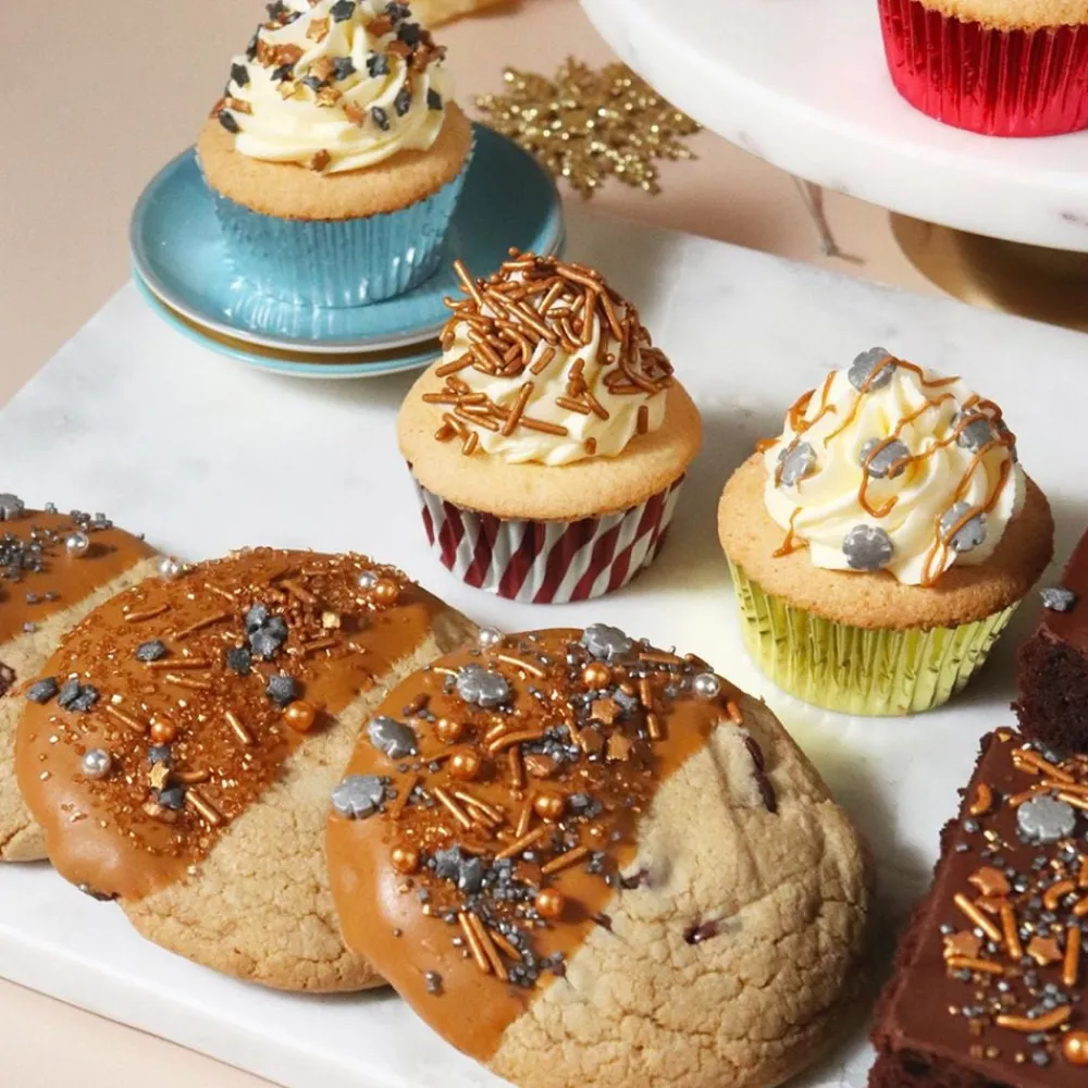 PME CAKE ES S.L. PME Krymmelmix Guld/Sølv Sparkle - Oppyntning|Is