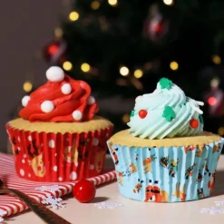 Sale PME CAKE ES S.L. PME Muffinsforme med Folie Jul