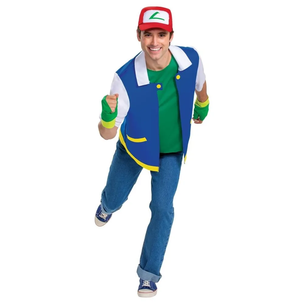 Jakks Europe B.V. Pokémon Ash Ketchum Kostume - Udklædningskostumer|Kostumetema