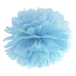 PartyDeco sp. z o.o. Pom Pom Lyseblå Hængende Dekoration - Oppyntning