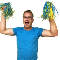 Discount Netshirt Group AB Pom Poms Blå/Gul