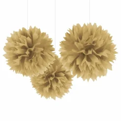Reithmüller Europe GmbH Pom-Poms Guld Loftsdekoration - Oppyntning