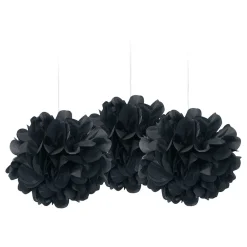 Sale Unique UK Inc t/as Unique Party Pompon Mini Sort Hængende Dekoration