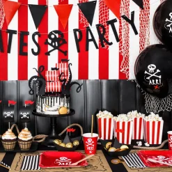 Best PartyDeco sp. z o.o. Popcornbægre Røde Stribede