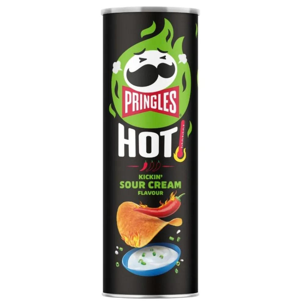 ERT Godis AB Pringles Hot Kickin' Sour Cream Chips - Snacks