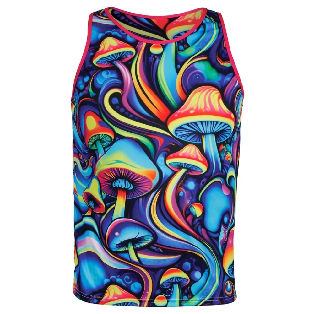 Fiestas Guirca, S.L Psychedelic Mushroom tanktop til herrer - Tøj|Tilbehør