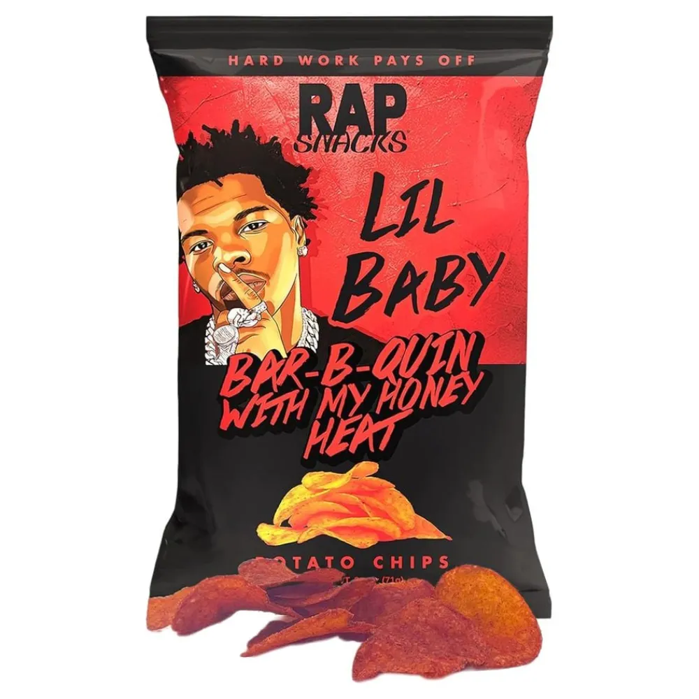 Clearance USA Godis AB RAP Snacks Lil Baby Bar-B-Quin With My Honey Heat