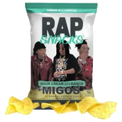 Outlet USA Godis AB RAP Snacks Migos Sour Cream With A Dab Of Ranch