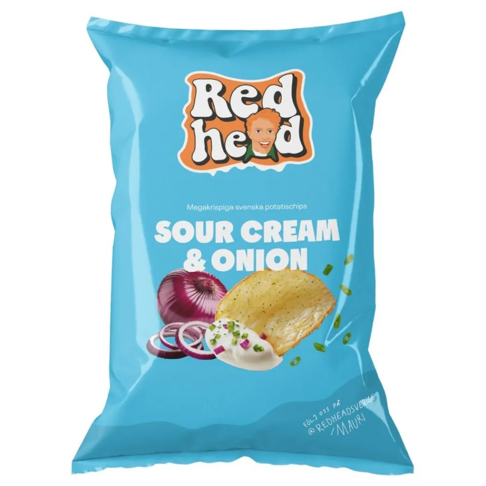 USA Godis AB Redhead Sourcream & Onion Chips