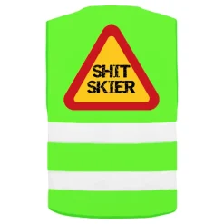 Netshirt Group AB Refleksvest Shit Skier Neongrøn - Tilbehør