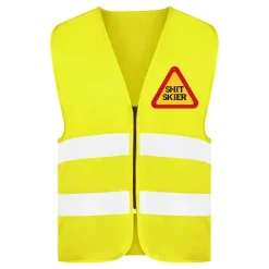 Netshirt Group AB Refleksvest Shit Skier Neongul