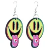 Discount Fiestas Guirca, S.L Øreringe Psykedeliske Smileys