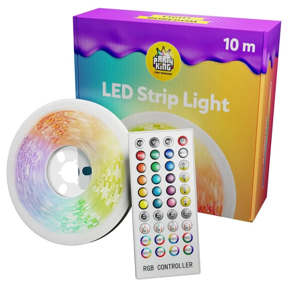 Partyking AB RGB LED-Lyskæde - Oppyntning|Hjem & Husholdning