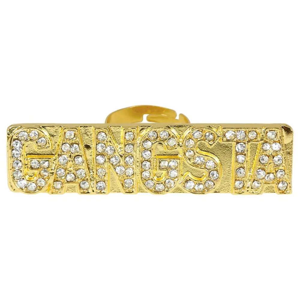 Fiestas Guirca, S.L Ring Gangsta - Tilbehør|Kostumetema