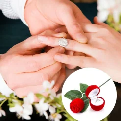 Partyking AB Ringæske Rød Rose - Accessories|Hobby & Fritid