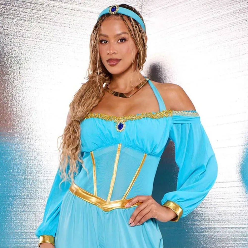 Leg Avenue Europe Ørkenprinsesse Jumpsuit Deluxe Kostume - Udklædningskostumer|Kostumetema