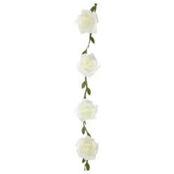 Discount Santex Roseguirlande Hvid