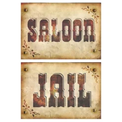 New ESPA NV Saloon- & Jail-skilte i Pap