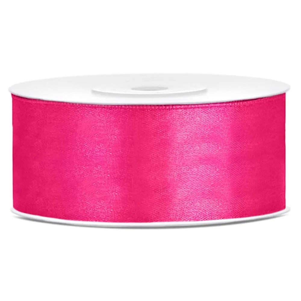 PartyDeco sp. z o.o. Satinbånd Pink - Oppyntning|Gaveindpakning